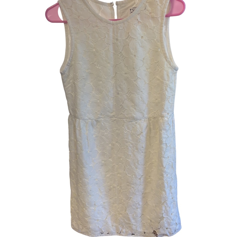 Dolce Vita White Sleeveless Shift Dress Cut-out Material Small